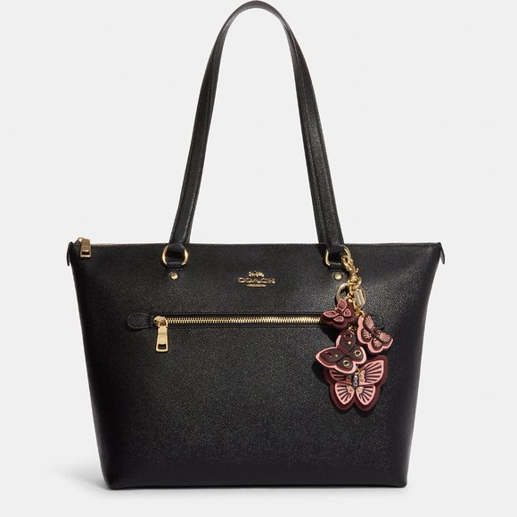 🦋Coach Butterfly Cluster Bag Charm Im/Boysenberry Multi - Picture 3 of 8